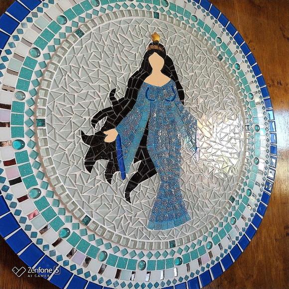 Mandala Iemanjá em Mosaico