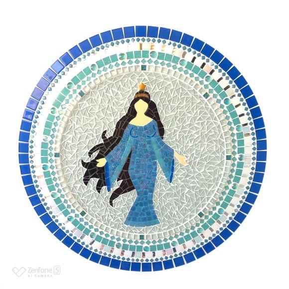 Mandala Iemanjá em Mosaico