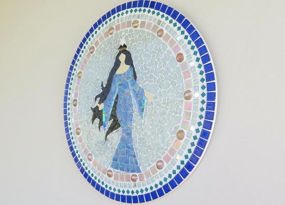 Mandala Iemanjá em Mosaico