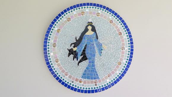 Mandala Iemanjá em Mosaico