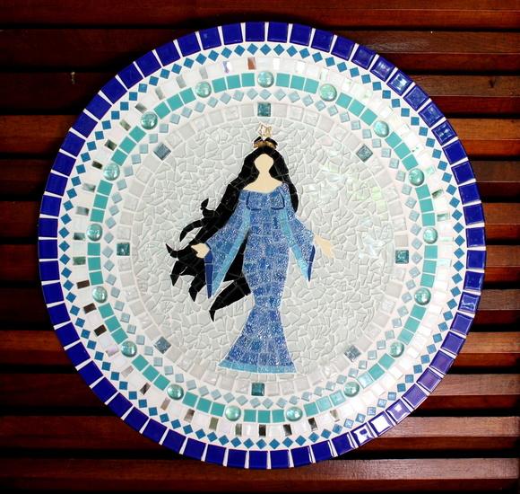 Mandala Iemanjá em Mosaico