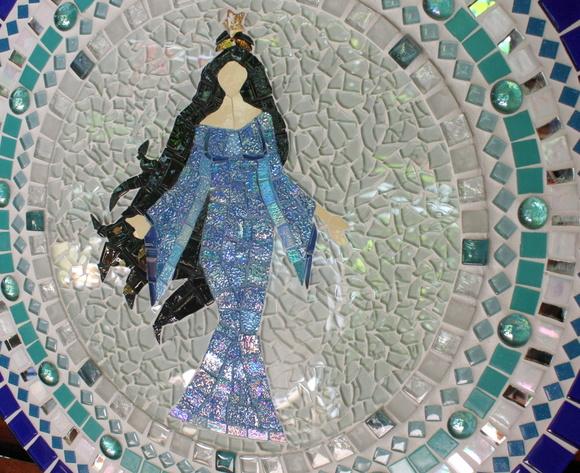 Mandala Iemanjá em Mosaico