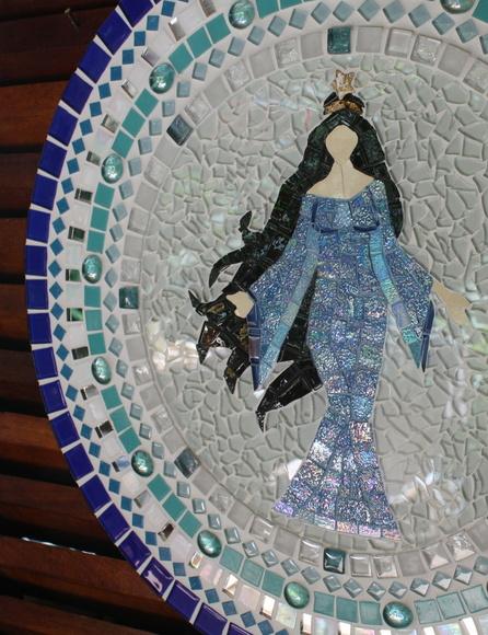 Mandala Iemanjá em Mosaico