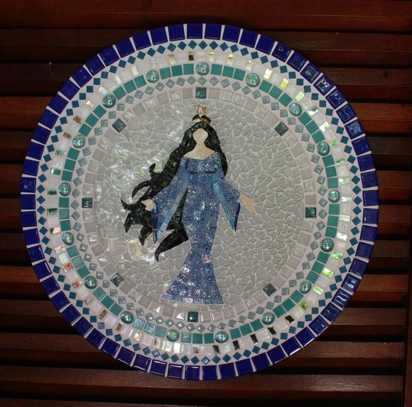 Mandala Iemanjá em Mosaico
