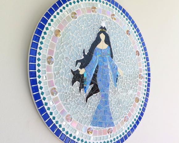 Mandala Iemanjá em Mosaico