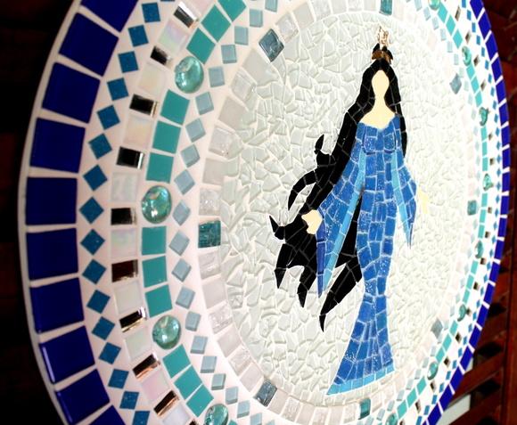 Mandala Iemanjá em Mosaico