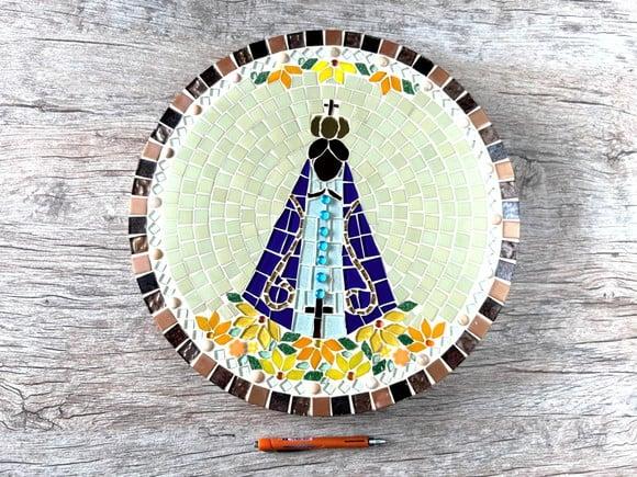 Mandala Nossa Senhora Aparecida em Mosaico