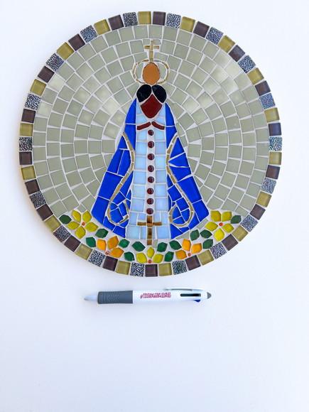 Mandala Nossa Senhora Aparecida em Mosaico