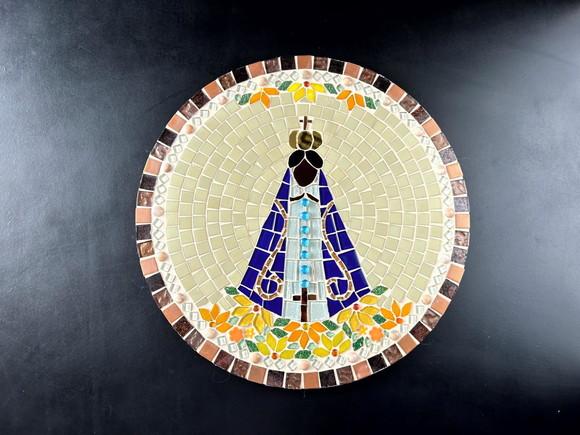 Mandala Nossa Senhora Aparecida em Mosaico