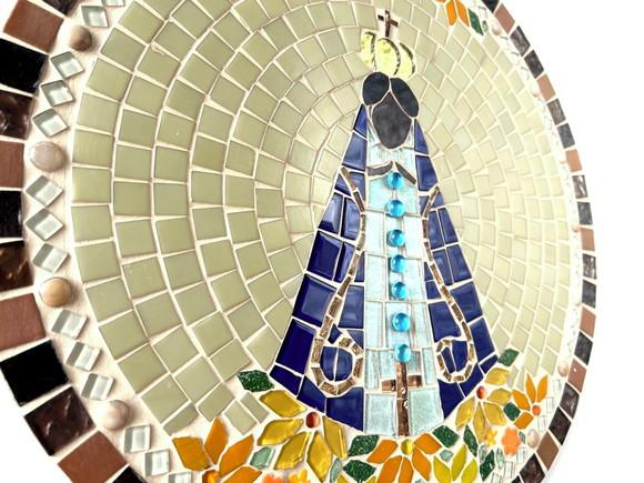 Mandala Nossa Senhora Aparecida em Mosaico