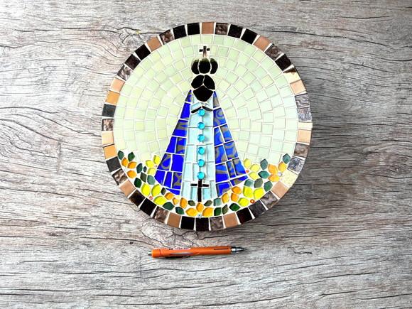 Mandala Nossa Senhora Aparecida em Mosaico