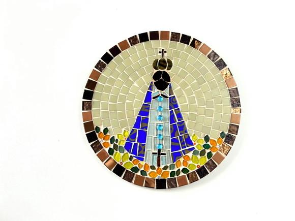 Mandala Nossa Senhora Aparecida em Mosaico