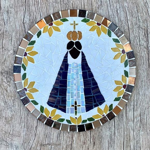 Mandala Nossa Senhora Aparecida em Mosaico