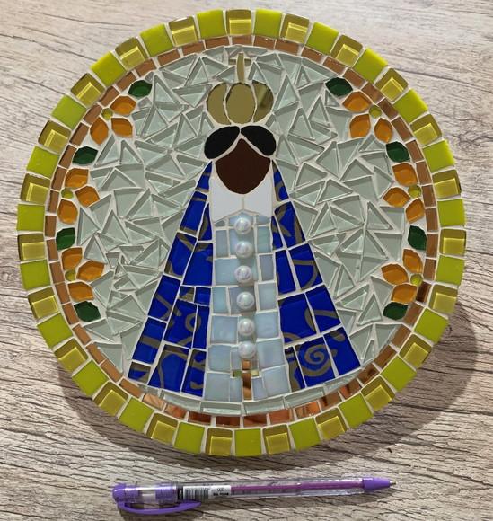 Mandala Nossa Senhora Aparecida em Mosaico