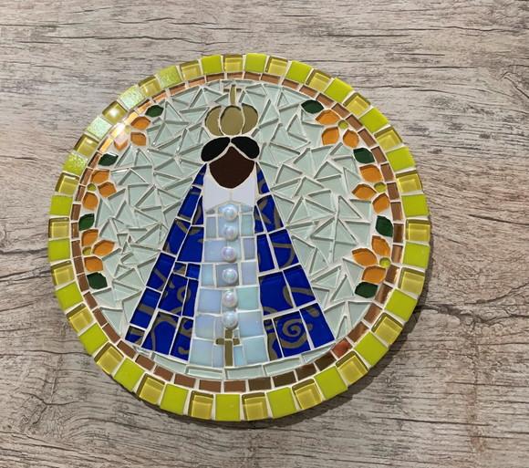 Mandala Nossa Senhora Aparecida em Mosaico