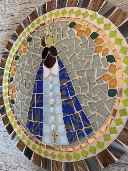 Mandala Nossa Senhora Aparecida em Mosaico