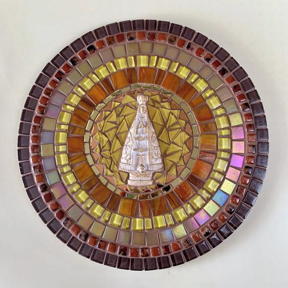 Mandala Nossa Senhora Aparecida em Mosaico