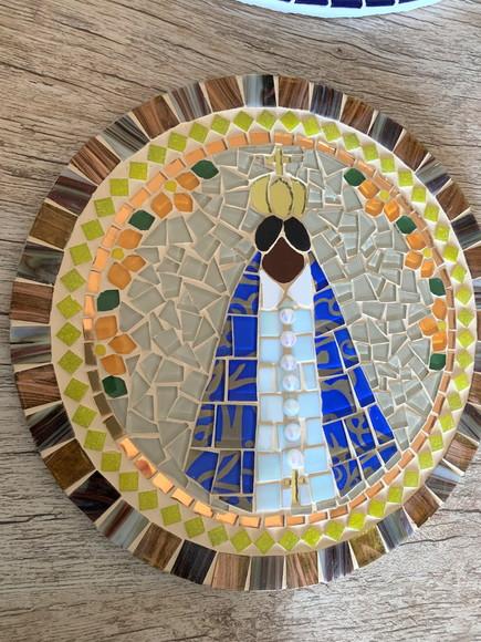 Mandala Nossa Senhora Aparecida em Mosaico