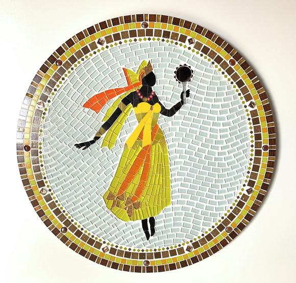 Mandala Oxum em Mosaico 68 cm
