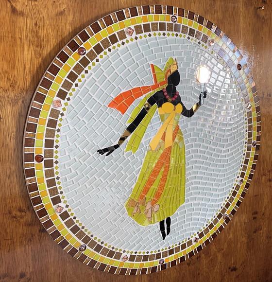 Mandala Oxum em Mosaico 68 cm