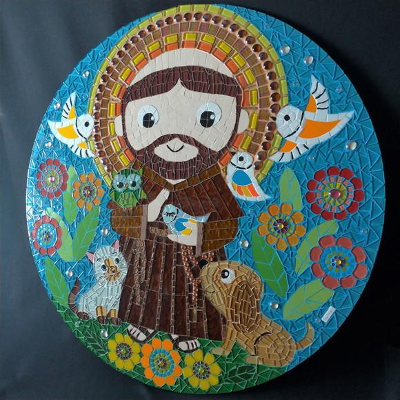 Mandala São Francisco de Assis em Mosaico