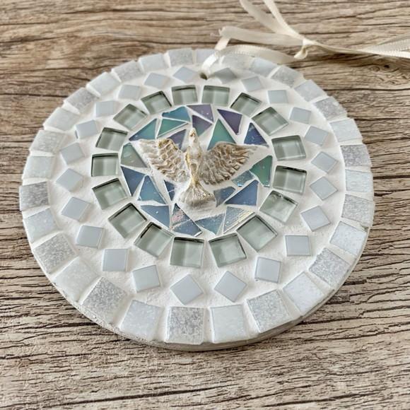 Mandalinha Divino em Mosaico Branca