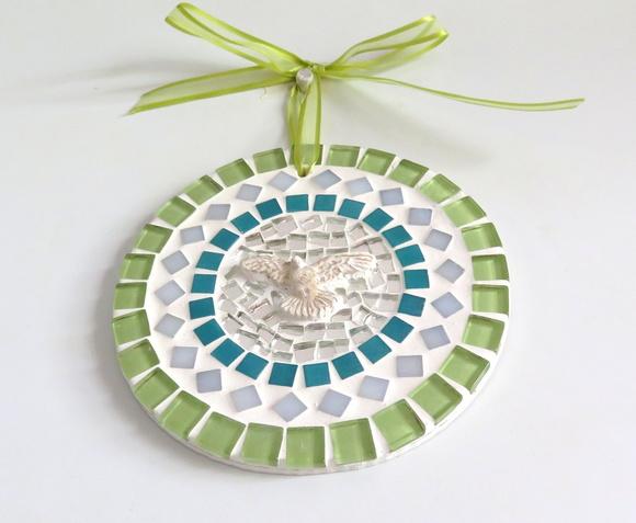 Mandalinha Divino em Mosaico Verde