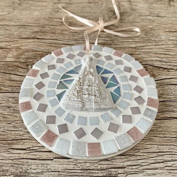 Mini Mandala em Mosaico Nossa Senhora