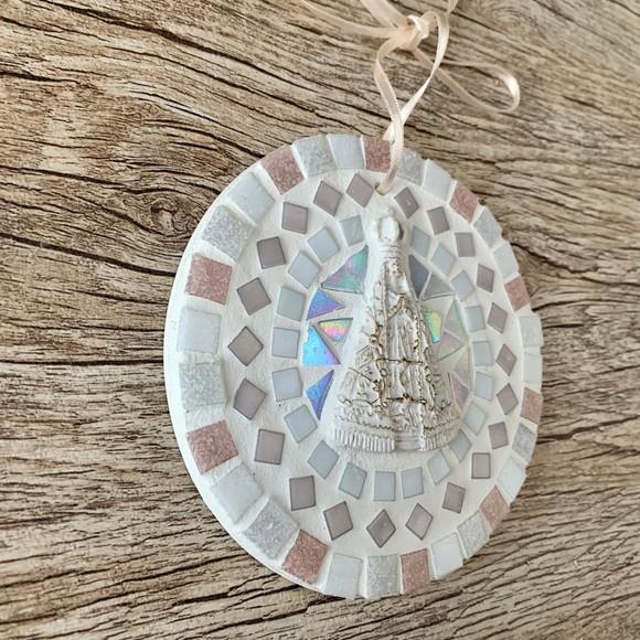Mini Mandala em Mosaico Nossa Senhora