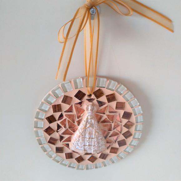 Mini Mandala em Mosaico Nossa Senhora
