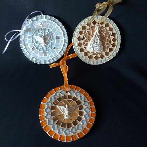 Mini Mandala em Mosaico Nossa Senhora
