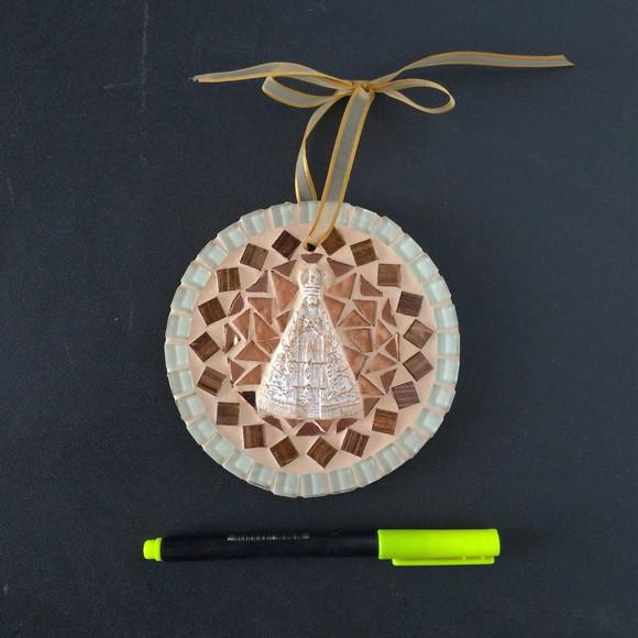 Mini Mandala em Mosaico Nossa Senhora