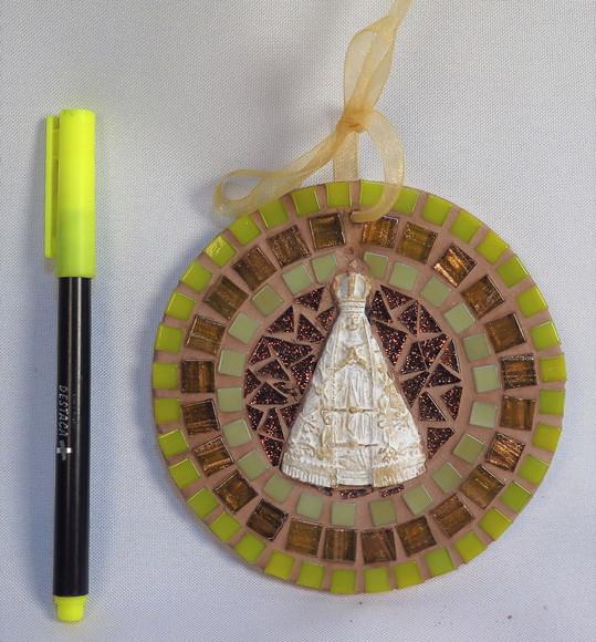Mini Mandala em Mosaico Nossa Senhora