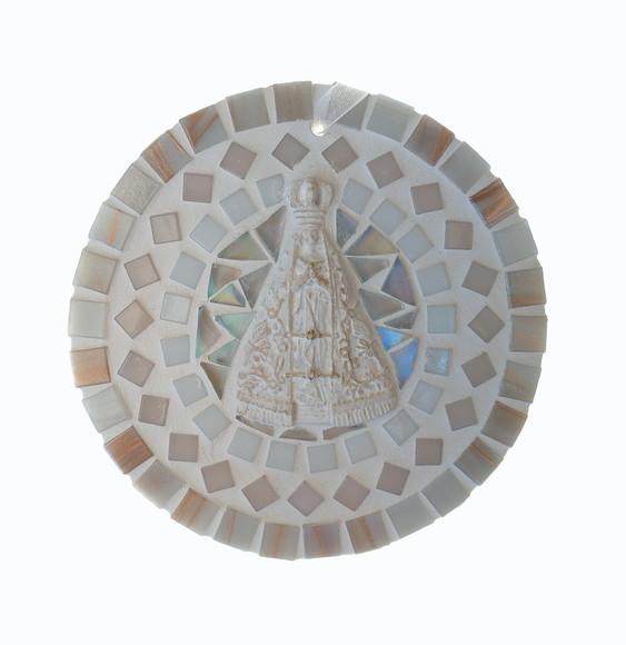 Mini Mandala em Mosaico Nossa Senhora