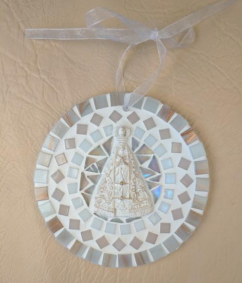 Mini Mandala em Mosaico Nossa Senhora