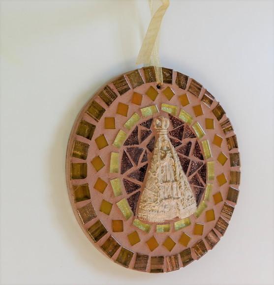 Mini Mandala em Mosaico Nossa Senhora
