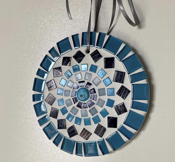 Mini Mandala em Mosaico Olho Grego