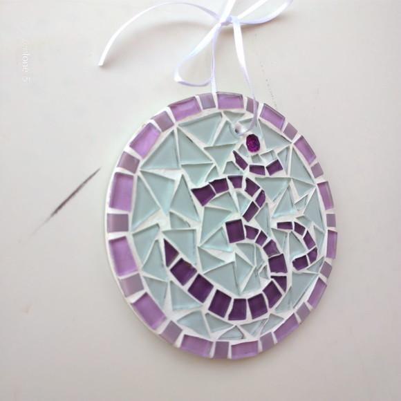 Mini Mandala em Mosaico Símbolo Om