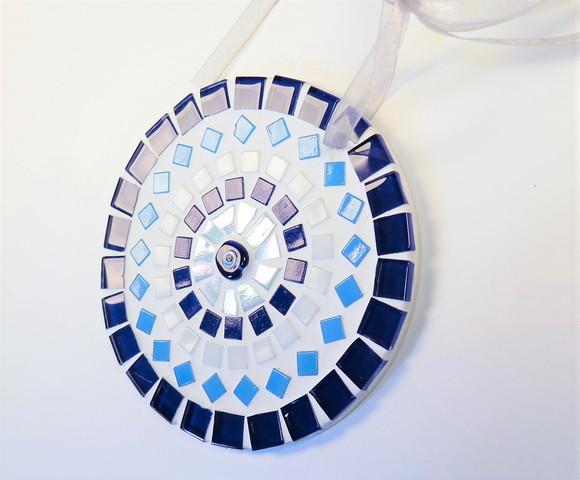 Mini Mandala em Mosaico Olho Grego