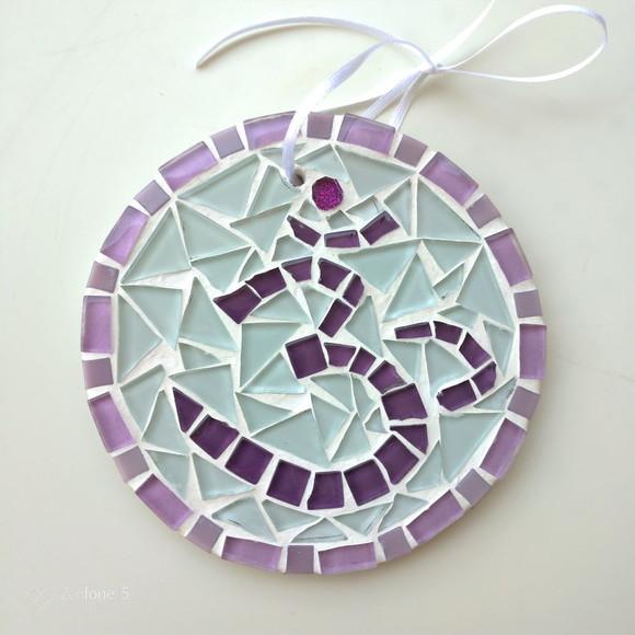 Mini Mandala em Mosaico Símbolo Om