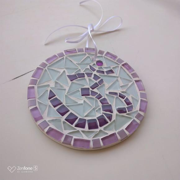 Mini Mandala em Mosaico Símbolo Om