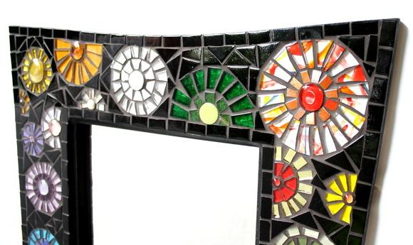 Moldura em Mosaico Círculos (sem Espelho)