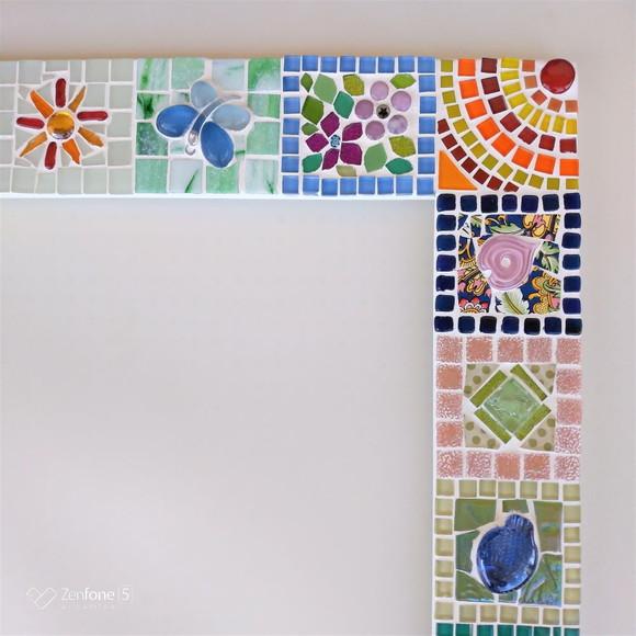 Moldura em Mosaico Patchwork sem Espelho