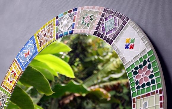 Moldura em Mosaico Patchwork sem Espelho
