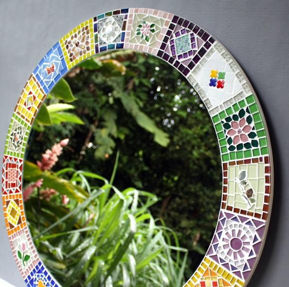 Moldura em Mosaico Patchwork sem Espelho