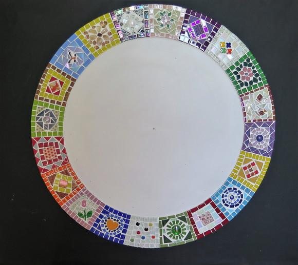 Moldura em Mosaico Patchwork sem Espelho