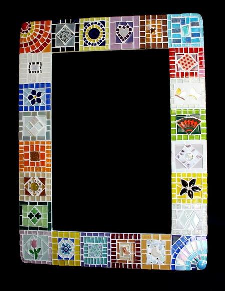 Moldura em Mosaico Patchwork sem Espelho