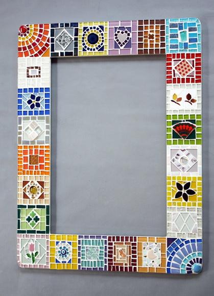 Moldura em Mosaico Patchwork sem Espelho