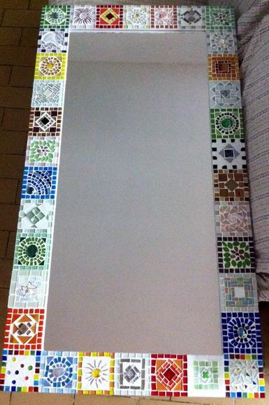 Moldura em Mosaico Quadrados Mágicos sem Espelho