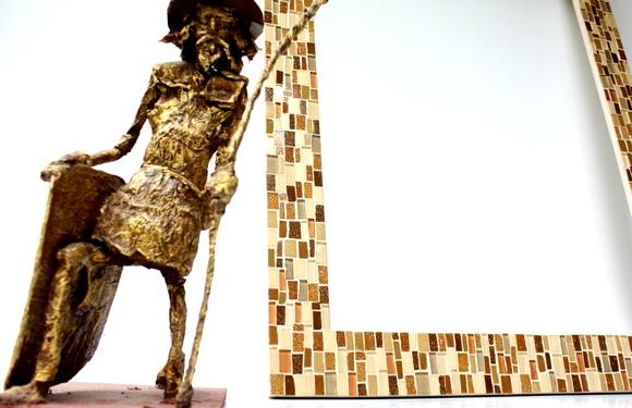 Moldura em Mosaico Terra (sem Espelho)